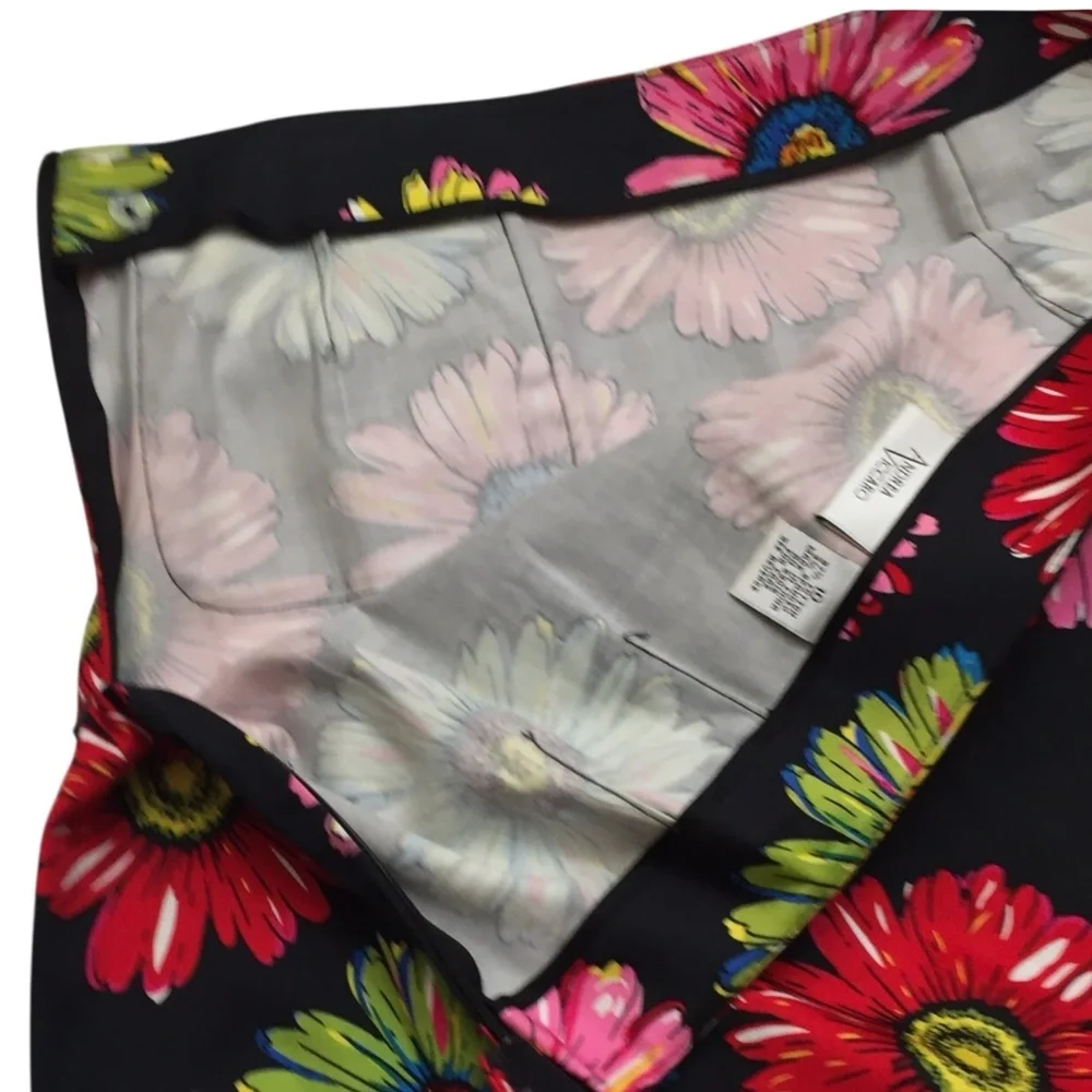 Andrea Viccaro Y2K 1990’s Colorful Daisy ‎ Bright Artsy Pencil Skirt. Size 10